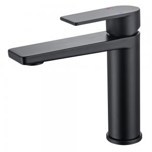 XBEST CUPC Matte Black Single Round Body Lavatory Tap Basin Toilet Washroom Bathroom Faucet